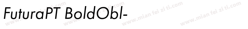 FuturaPT BoldObl字体转换